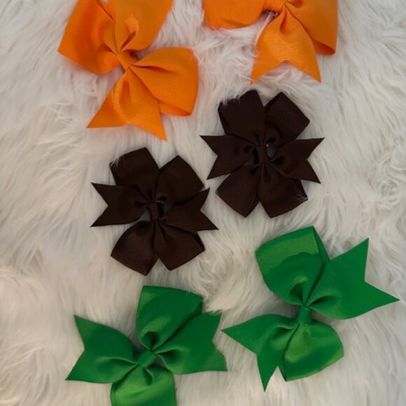 Hand Crafted Other - Bundle (6) of 3" & 4" Pinwheel Bows   3B8034  Handmade NWT Boutique